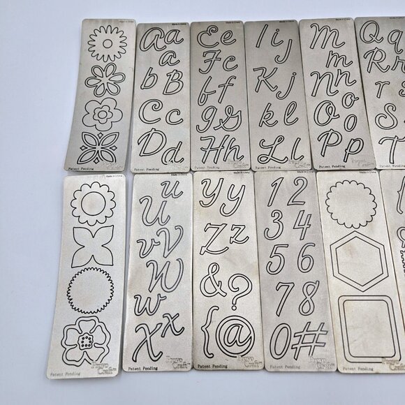 Cuttlebug Harmony Alphabet Die Set 12 Dies Provo Craft Scrapbooking Card Making - Picture 3 of 9